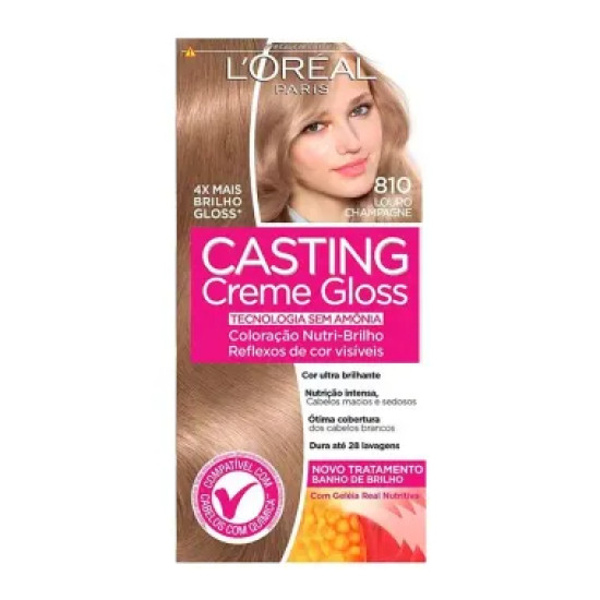 TINTURA DE CABELO CASTING ING GLOSS 810 LOURO PEROLA
