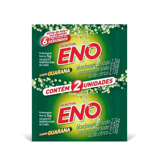SAL DE FRUTA ENO GUARANA COM 2 ENV