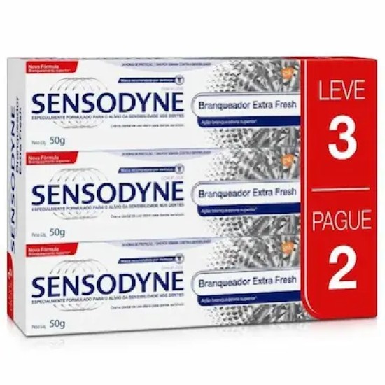 KIT SENSODYNE BRANQUEADOR EXTRA FRSHAMPOO 50G LV3 PG2