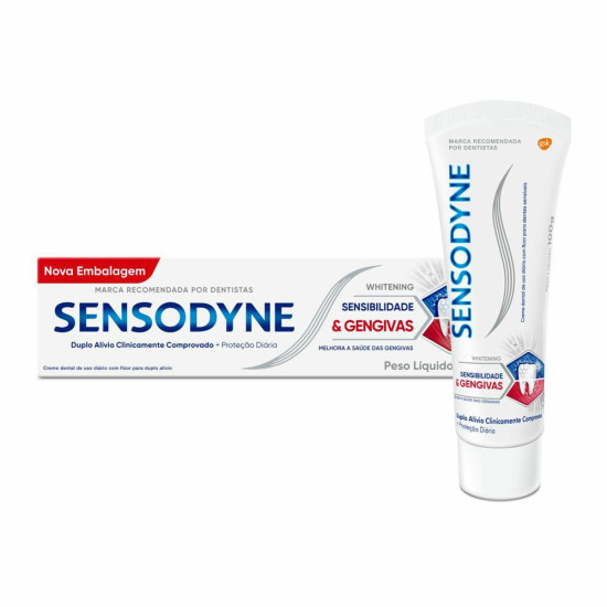 CREME DENTAL SENSODYNE SENSIBILIDADE E GENGIVAS 100G