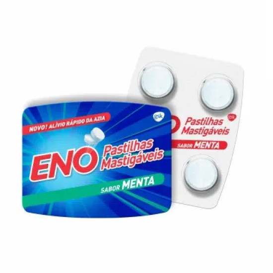SAL DE FRUTA ENO PASTILHAS MASTIGAVEL MENTA COM 4