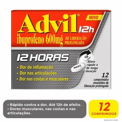 ADVIL 12H 600MG C/12 COMPRIMIDOS