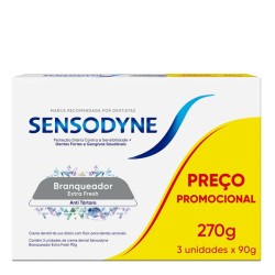 KIT CREME DENTAL SENSODYNE BRANQUEADOR LV3 PG2 90G