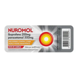 NUROMOL 200+500MG COM 4 CAPSULAS