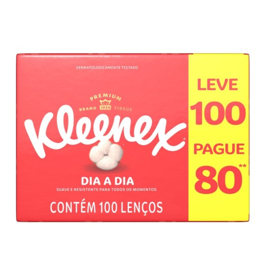 LENCOS KLEENEX LEVE 100 PAGUE 80