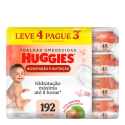 LENCO UMEDECIDO HUGGIES SUPREME CARE C/ 192 UNID LV+ PG-