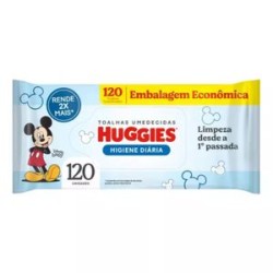 LENCO UMEDECIDO HUGGIES HIGIENE DIARIA C/120 UNI