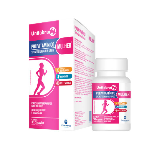 UNIFABRA POLIVITAMINICO MULHER 30 CAPSULAS