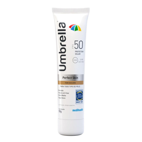 PROTETOR SOLAR UMBRELLA PERFECT SKIN ESCURO FPS50 COM 50G