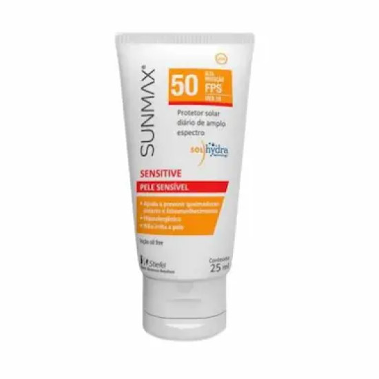 PROTETOR SOLAR SENSITIVE SUNMAX PELE SENSIVEL FPS 50 COM 25ML