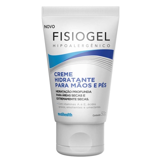 FISIOGEL CREME HIDRAT P/ MÃOS E PÉS HIPOALERGÊNICO C/50G