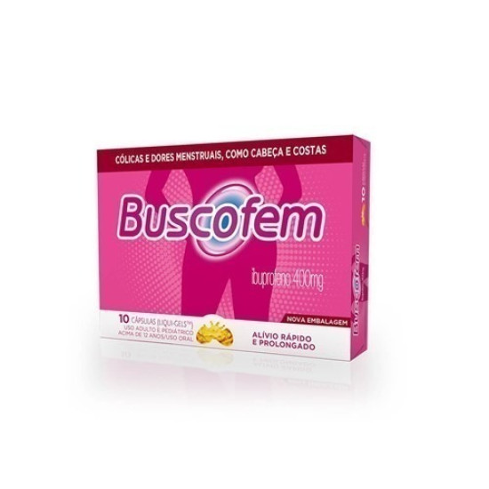 BUSCOFEM 400 MG COM 10 CAPSULAS