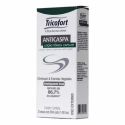 TRICOFORT ANTICASPA EXTRATOS VEGETAIS COM 2 AMPOLA 25ML