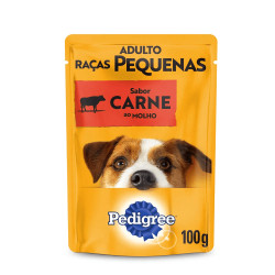 PEDIGREE SACHE ADULT RAÇAS PQN CARNE 100G