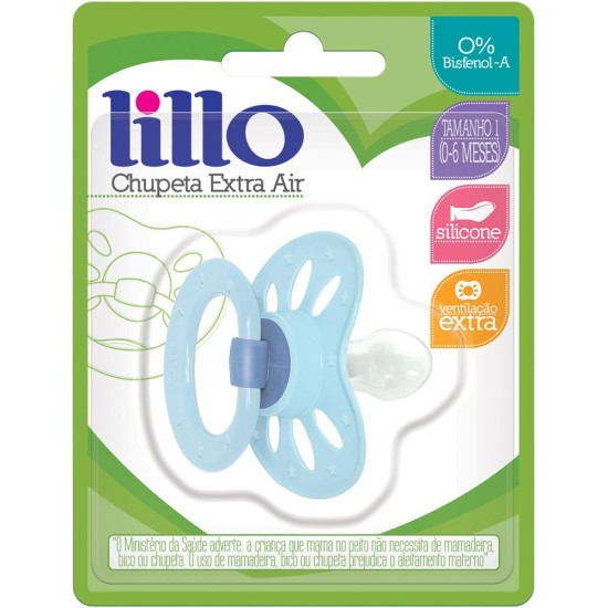 CHUPETA LILLO AZUL EXTRA AIR TAM 1 REF 610420