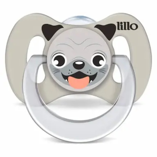 CHUPETA LILLO FUNNY ANIMAIS SILICONE ANATÔMICO CACHORRO F1