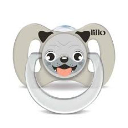 CHUPETA LILLO FUNNY ANIMAIS SILICONE ANATÔMICO CACHORRO F2