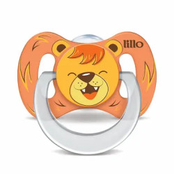 CHUPETA LILLO FUNNY ANIMAIS SILICONE ANATÔMICO LEAO F2