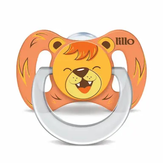 CHUPETA LILLO FUNNY ANIMAIS SILICONE ANATÔMICO LEAO F2