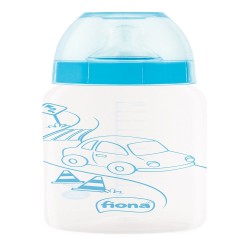 MAMADEIRA CLÁSSICA FIONA SILICONE 240ML AZUL