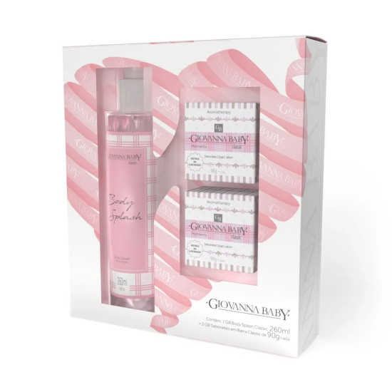 KIT GIOVANNA BABY BODY SPLASH 260ML+2 SAB 90G CLASSIC