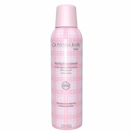 DESODORANTE AEROSOL SOL GIOVANNA BABY CLASSIC 150ML