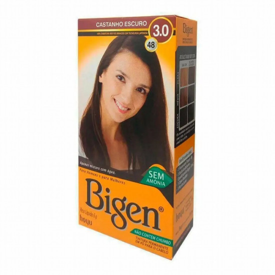 TINTURA DE CABELO BIGEN 48 CASTANHO ESCURO