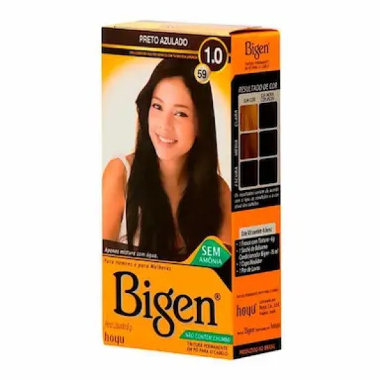 TINTURA PARA CABELO BIGEN 59 PRETO AZULADO