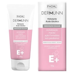 HIDRATANTE FACIAL COM ACIDO GLICOLICO 50G DERMUNN