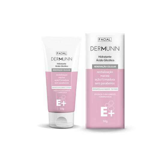 HIDRATANTE FACIAL COM ACIDO GLICOLICO 50G DERMUNN