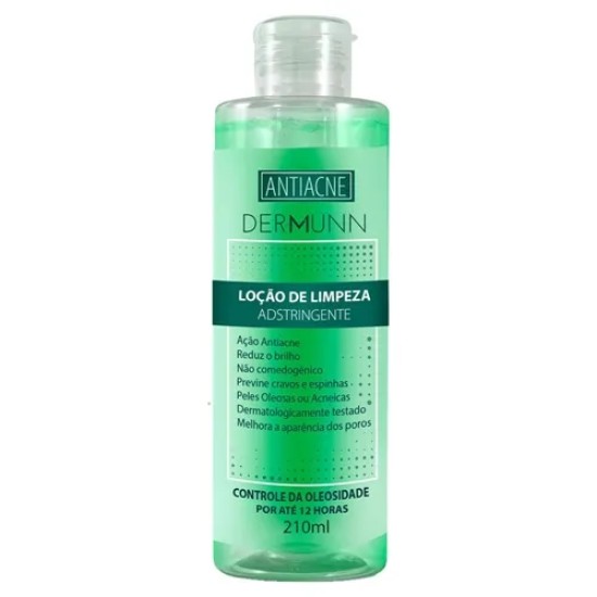 LOCAO ADSTRINGENTE PELE OLEOSA OU ACNEICA 210ML DERMUNN