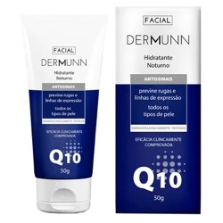 HIDRATANTE FACIAL NOTURNO C/ COENZIMA Q10 50G DERMUNN