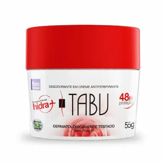 DESODORANTE CREME TABU ANTI TRANSPIRANTE 55G