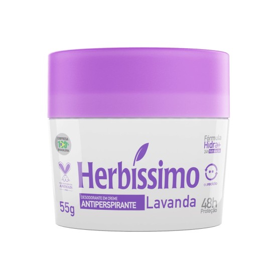 DESODORANTE CREME HERBISSIMO LAVANDA 55G