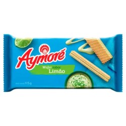 BISCOITO AYMORE WAFER LIMAO 105G