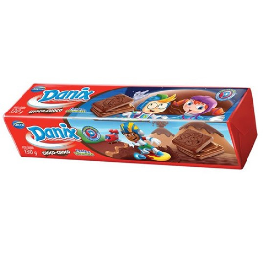 BISCOITO DANIX CHOCO CHOCO 130G