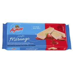 BISCOITO AYMORE WAFER MORANGO 105G