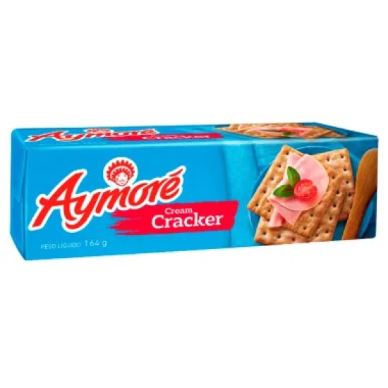 BISCOITO AYMORE CREAM CRACKER 164G