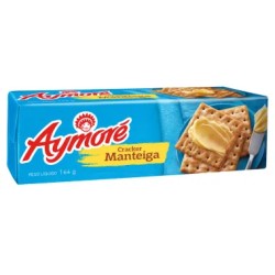 BISCOITO AYMORE CRACKER MANTEIGA 164G