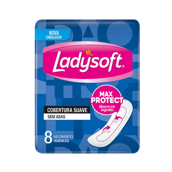 ABSORVENTE LADYSOFT NORMAL SUAVE S/ABAS COM 8 UND