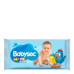LENCO UMEDECIDO GALINHA PINTADINHA BABYSEC COM 92 UND