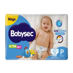 FRALDA G P BABYSEC ULTRA SEC MEGA P C/42 UNID