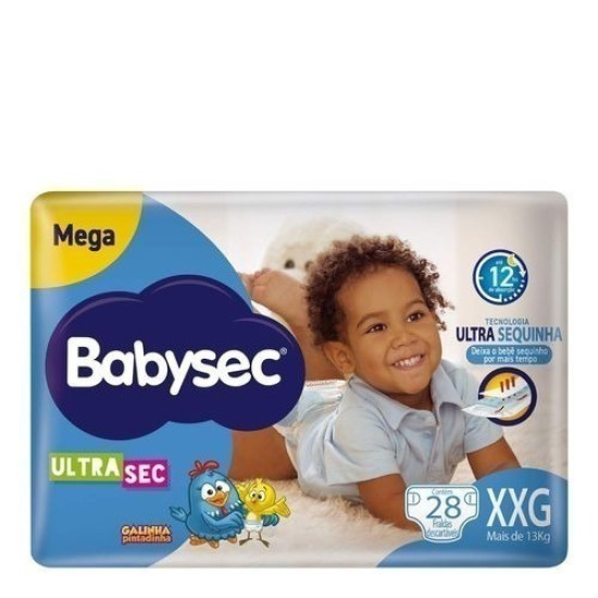 FRALDA BABYSEC ULTRA MEGA XXG COM 28 UNID