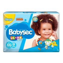 FRALDA G P BABYSEC ULTRA SEC MEGA XXG C/28 UNID