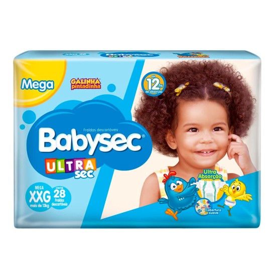 FRALDA G P BABYSEC ULTRA SEC MEGA XXG C/28 UNID