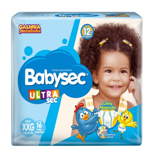FRALDA G P BABYSEC ULTRA TAM XXG C/16 UNID