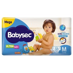 FRALDA G P BABYSEC ULTRA SEC MEGA M C/38 UNID
