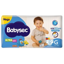 FRALDA G P BABYSEC ULTRA SEC MEGA G C/32 UNID