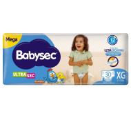 FRALDA BABYSEC ULTRA MEGA XG COM 30 UNID