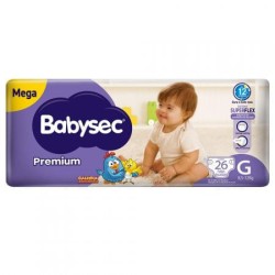 FRALDA BABYSEC GAL PINT PREMIUM G 26 UNDS